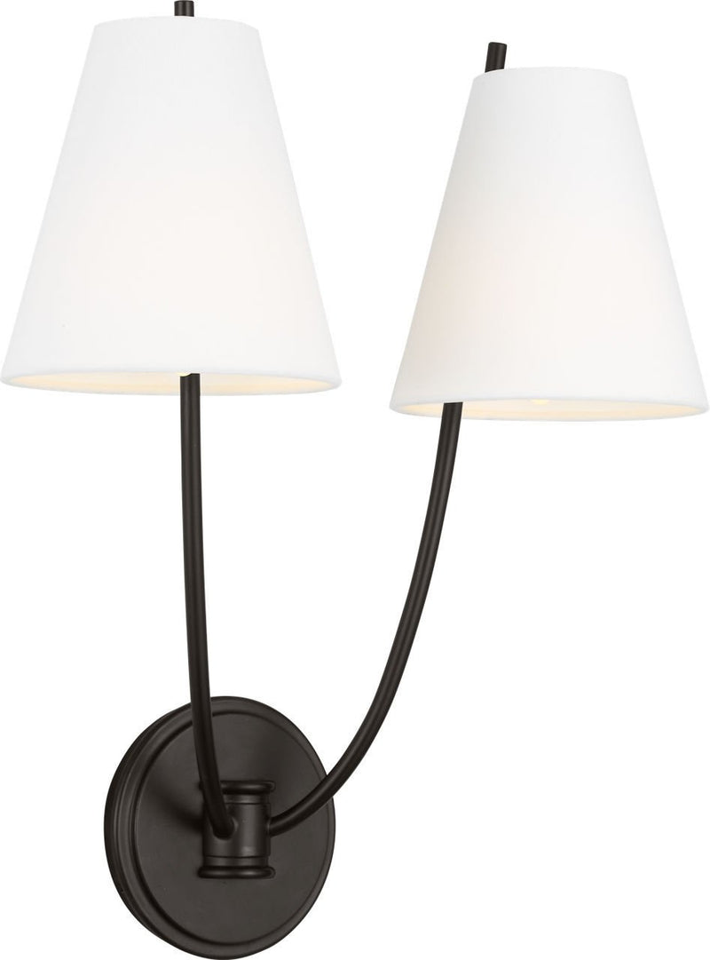Marina 18" 2-Light Wall Sconce in Aged Iron