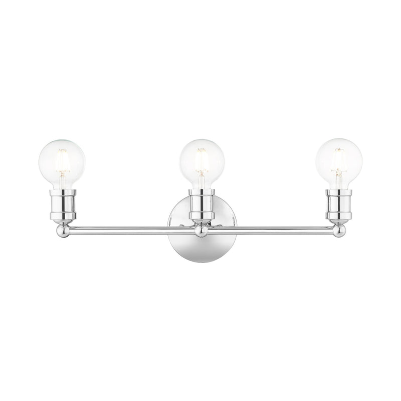Lansdale 3-Light ADA Bath Vanity Light in Polished Chrome