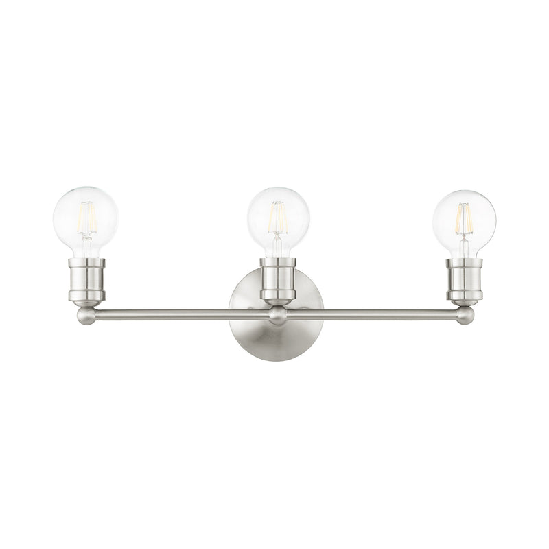 Lansdale 3-Light ADA Bath Vanity Light in Brushed Nickel