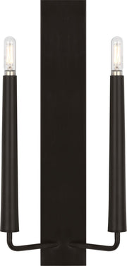 Lois 18" 2-Light Wall Sconce in Aged Iron
