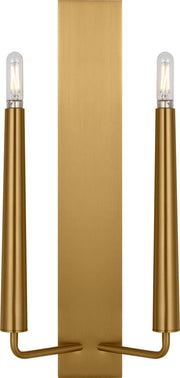 Lois 18" 2-Light Wall Sconce in Burnished Brass