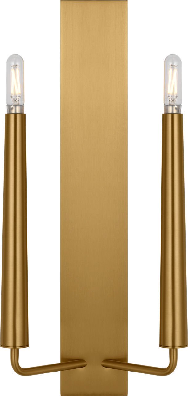 Lois 18" 2-Light Wall Sconce in Burnished Brass