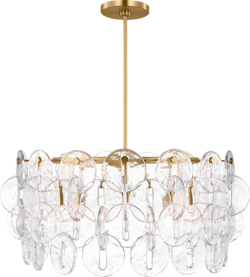 Candace 5-Light 27" Pendant in Burnished Brass