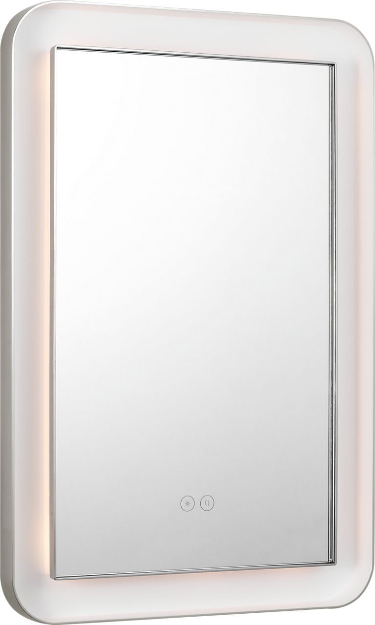 Chopin 18" x 27" Rectangular Lighted Mirror in Polished Nickel
