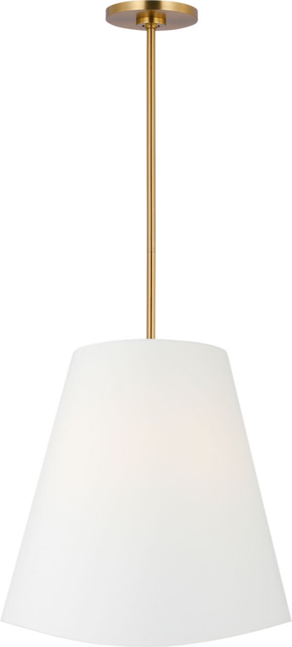 Beauvoir 3-Light 18" Pendant in Burnished Brass