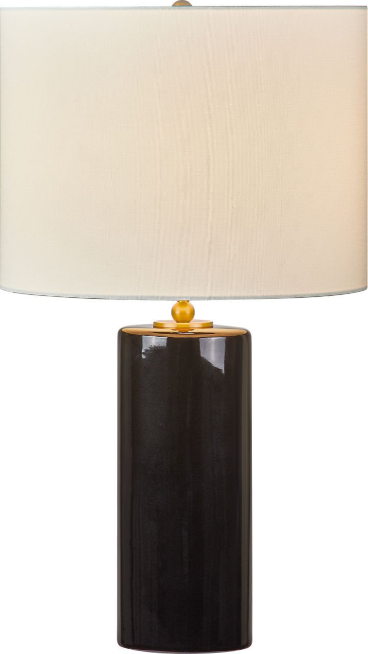 Lauren 26" Table Lamp in Black Ceramic