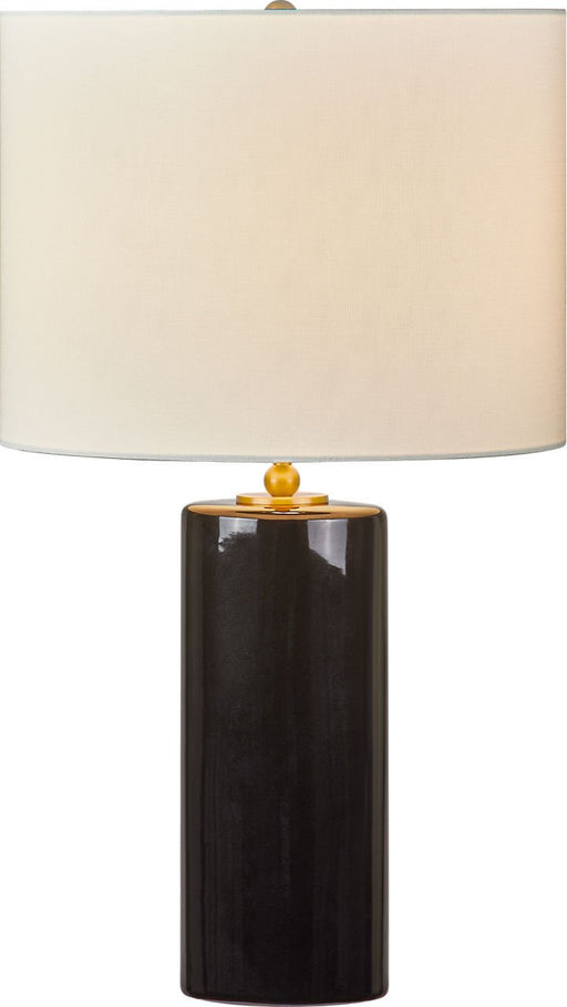Lauren 26" Table Lamp in Black Ceramic