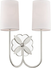 Spencer 2-Light Wall Sconce in Polished Nickel