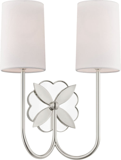 Spencer 2-Light Wall Sconce in Polished Nickel