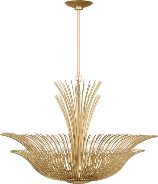 Dorelle 6-Light 28" Chandelier in Gild