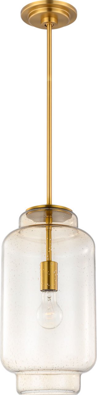Nodier 17" Pendant in Burnished Brass