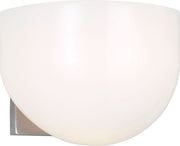 Cheverny Small Bath Sconce in Polished Nickel