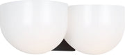 Cheverny 2-Light Medium Bath Vanity Light in Aged Iron