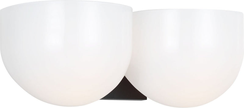 Cheverny 2-Light Medium Bath Vanity Light in Aged Iron