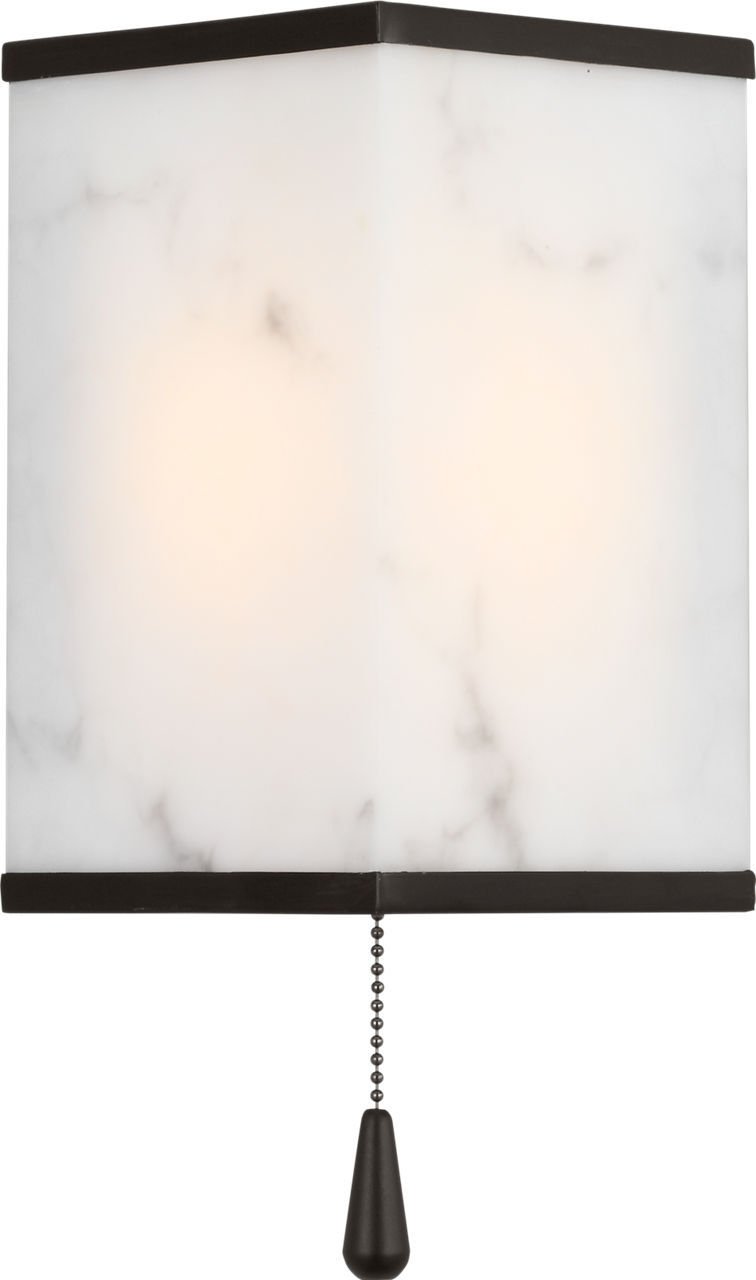 Cleor 8" Bath Sconce in Aged Iron