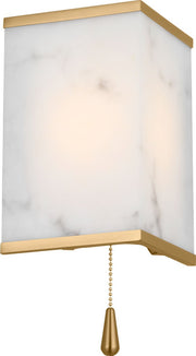 Cleor 8" Bath Sconce in Burnished Brass