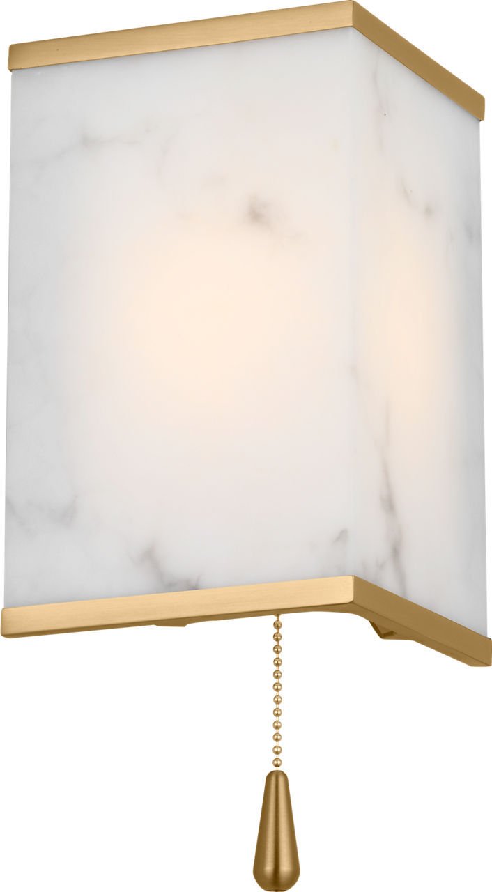 Cleor 8" Bath Sconce in Burnished Brass