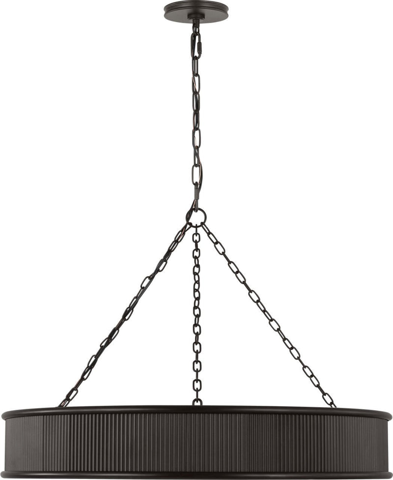Ritz 27" 8-Light Chandelier in Aged Iron