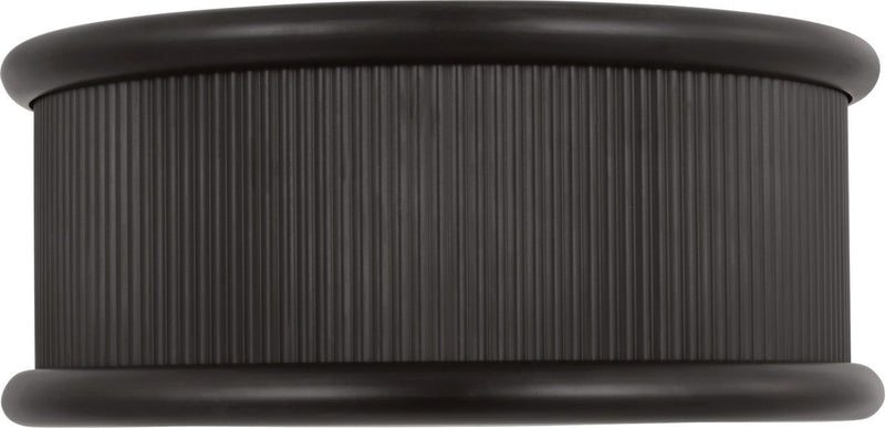 Ritz 14" 3-Light Flush Mount in Aged Iron
