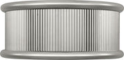 Ritz 14" 3-Light Flush Mount in Polished Nickel