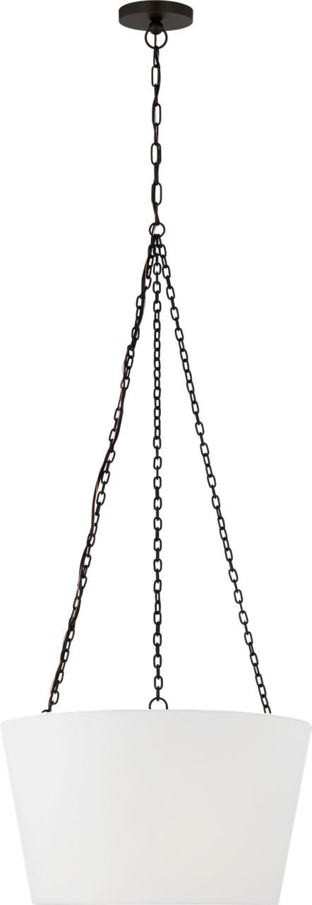 Herve 3-Light 24" Pendant in Aged Iron