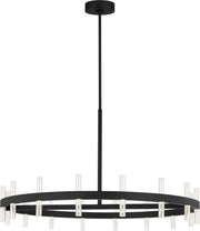 Silas 36" Chandelier in Midnight Black