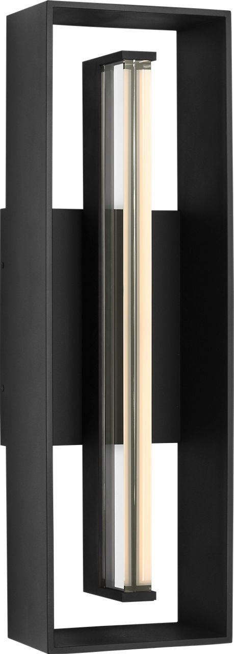 Abner 30" Outdoor Wall Lantern in Textured Black