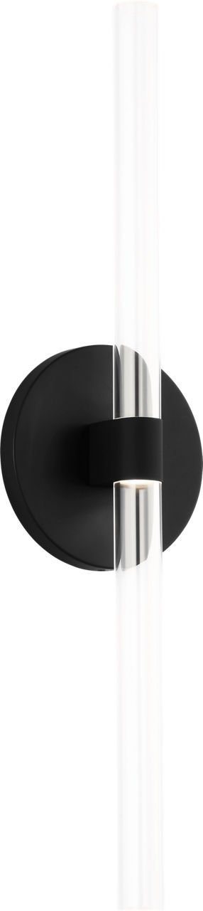 Silas 18" Wall Sconce in Midnight Black