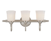 Brunswick 3-Light Bath Vanity Light in Satin Nickel