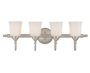 Brunswick 4-Light Bath Vanity Light in Satin Nickel