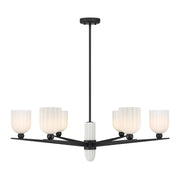 Collier 6-Light Chandelier in Matte Black