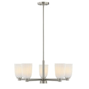 Baldwin 5-Light Chandelier in Satin Nickel