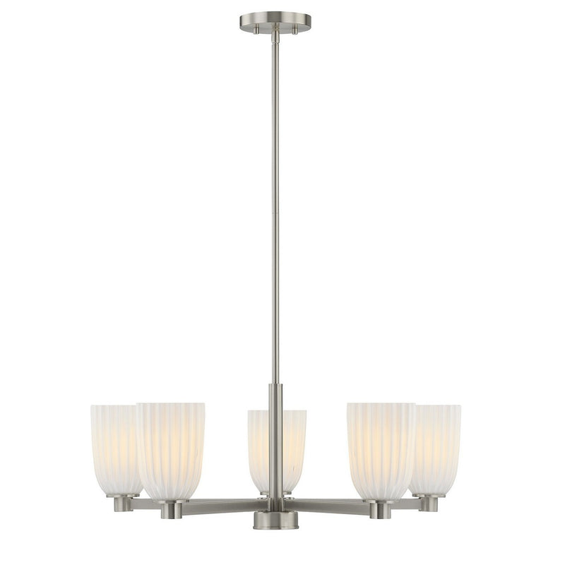 Baldwin 5-Light Chandelier in Satin Nickel