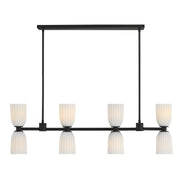 Baldwin 8-Light Linear Chandelier in Matte Black