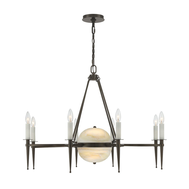 Sanger 10-Light Chandelier in Mediterranean Bronze