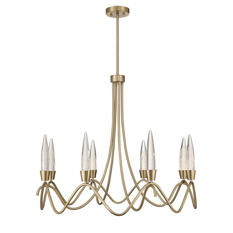 Sofia 8-Light Chandelier in Noble Brass