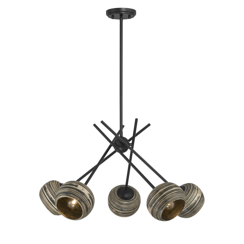 Jasper 5-Light Chandelier in Matte Black