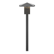 Forged LED Pyramid Path Light in Textured Black