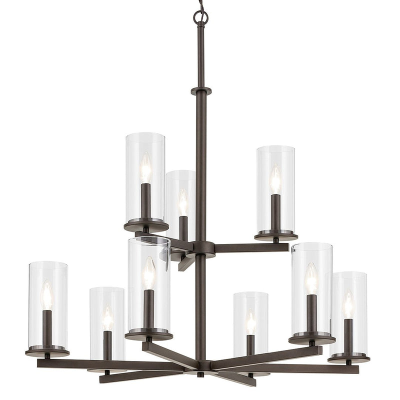 Crosby 9-Light Chandelier in Olde Bronze