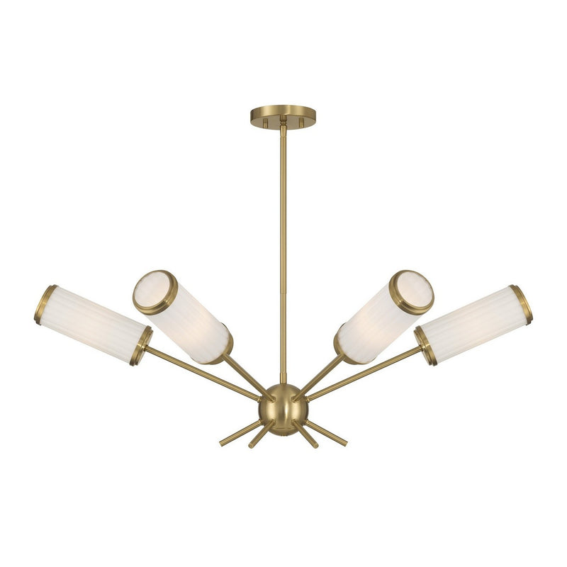 Denison 6-Light Chandelier in Warm Brass