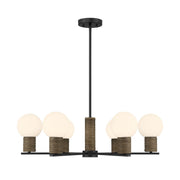 Jarrell 6-Light Chandelier in Matte Black