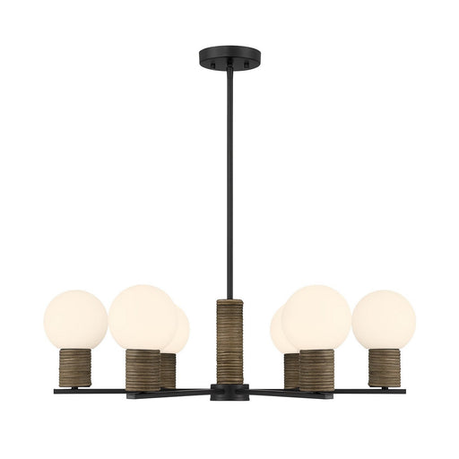 Jarrell 6-Light Chandelier in Matte Black