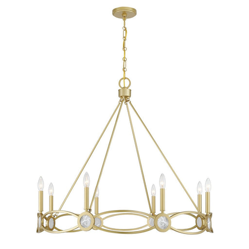 Minette 8-Light Chandelier in Spun Gold