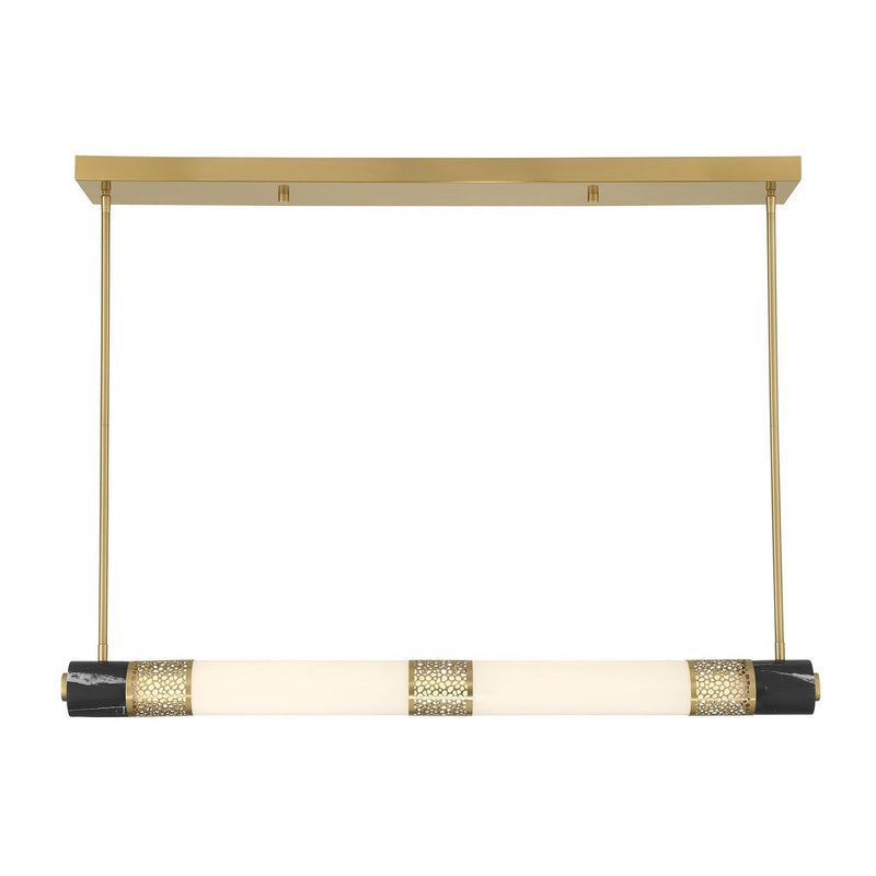Farrell 42" Linear Pendant in Warm Brass