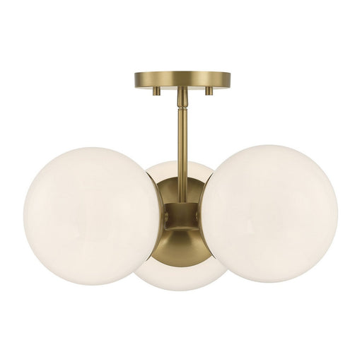 Turin 3-Light Chandelier in Warm Brass