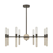 Linden 8-Light LED Chandelier in Mediterranean Bronze
