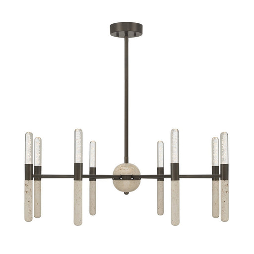 Linden 8-Light LED Chandelier in Mediterranean Bronze
