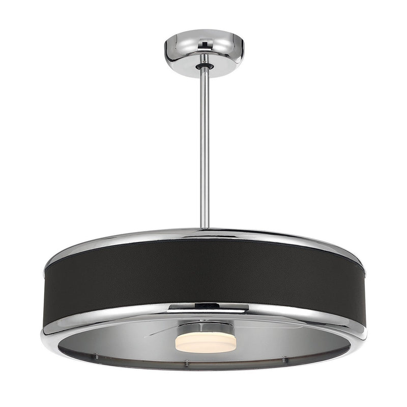 Archer 26" Fan D'Lier in Polished Nickel