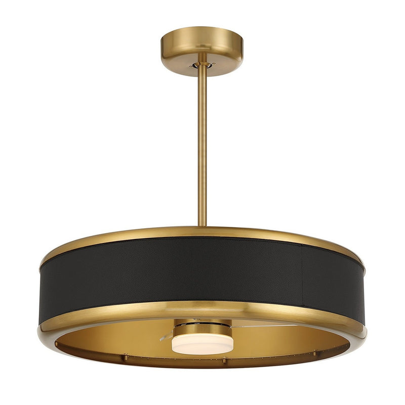 Archer 26" Fan D'Lier in Warm Brass