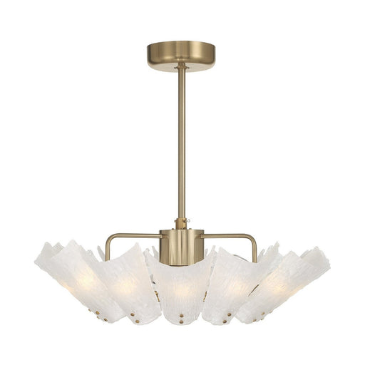 Celina 32" Fan D'Lier in Noble Brass